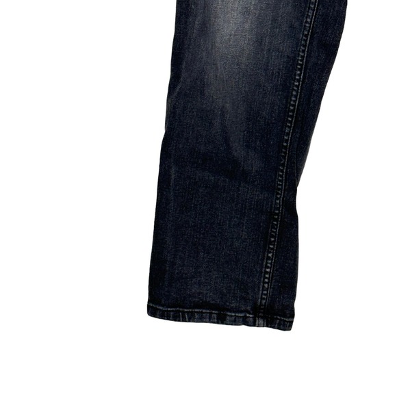 Wonder Nation Girls Jeans‎ Adjustable Waist Relaxed Straight Fit Denim Black 16 - Picture 3 of 11